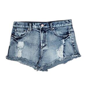 🚨080 Forever 21 High Waist Distressed Jean Shorts